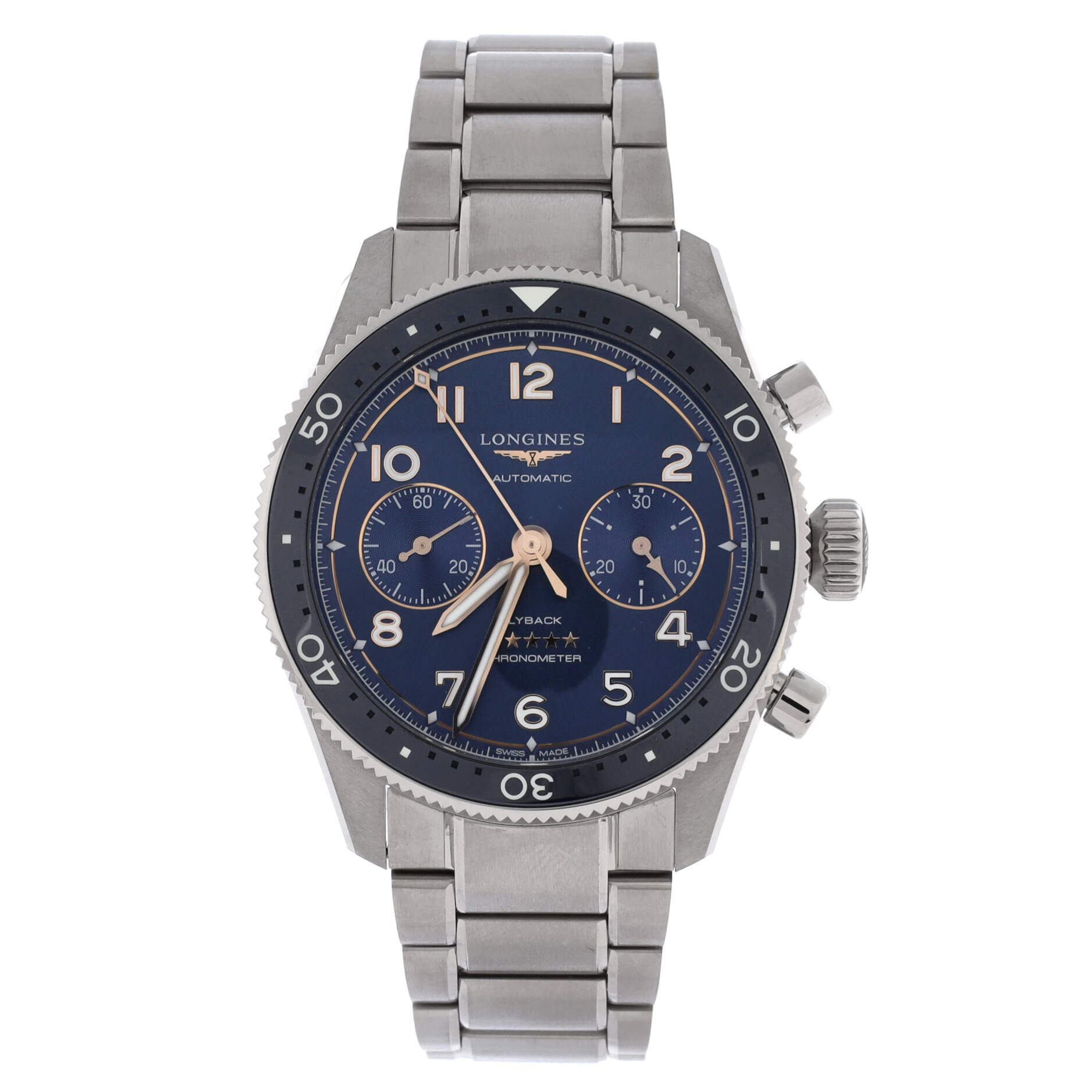 Longines 42 Spirit Flyback Chronometer Chronograph Automatic Watch